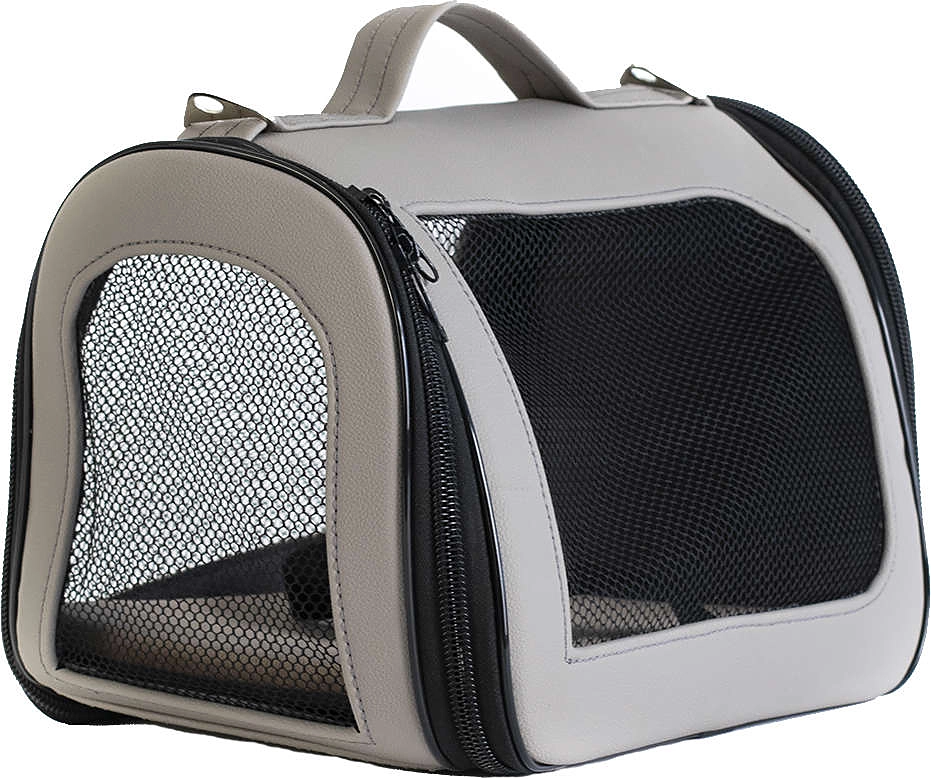 Bolsa de Transporte Baw & Miaw Dobrável Cinza