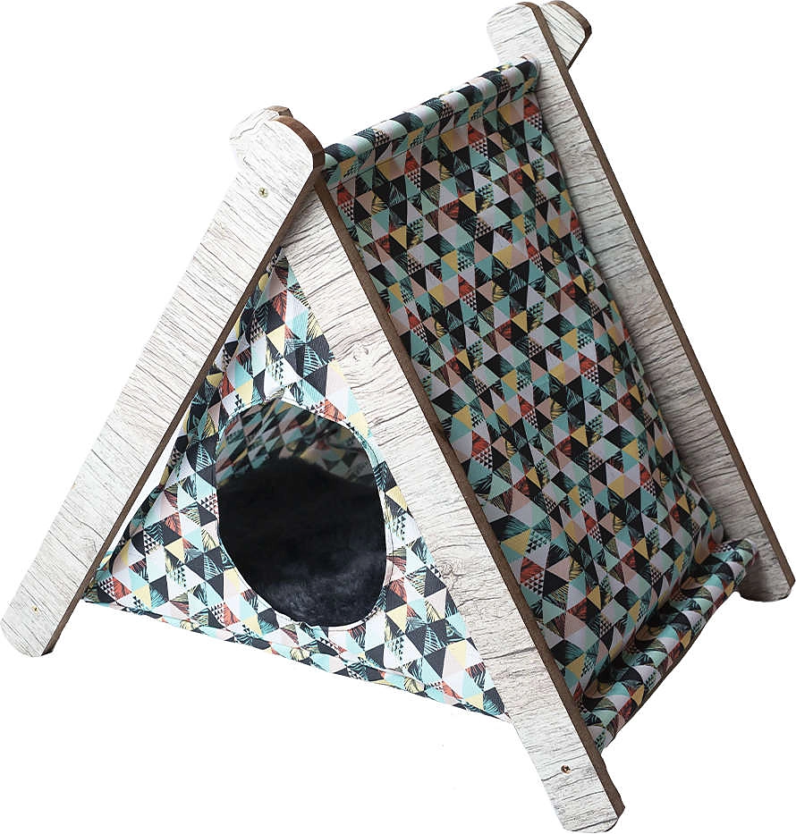 Toquinha Geométrica para Gatos