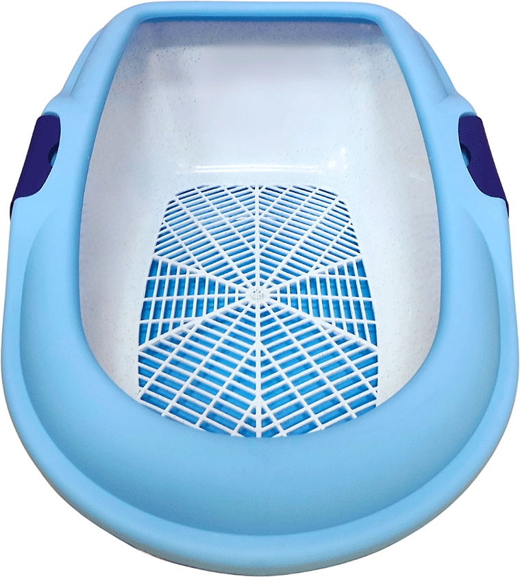 Bandeja Higienica Chalesco Moderna Azul para Gatos