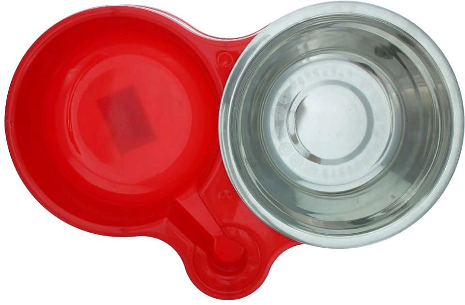 Comedouro Chalesco Pratik Pet - Vermelho