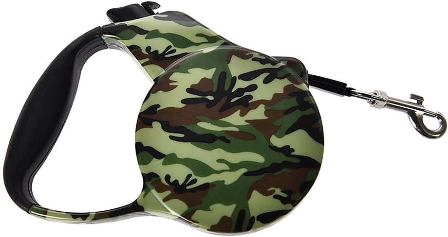 Guia Retrátil Camuflada para Cães até 15 Kg