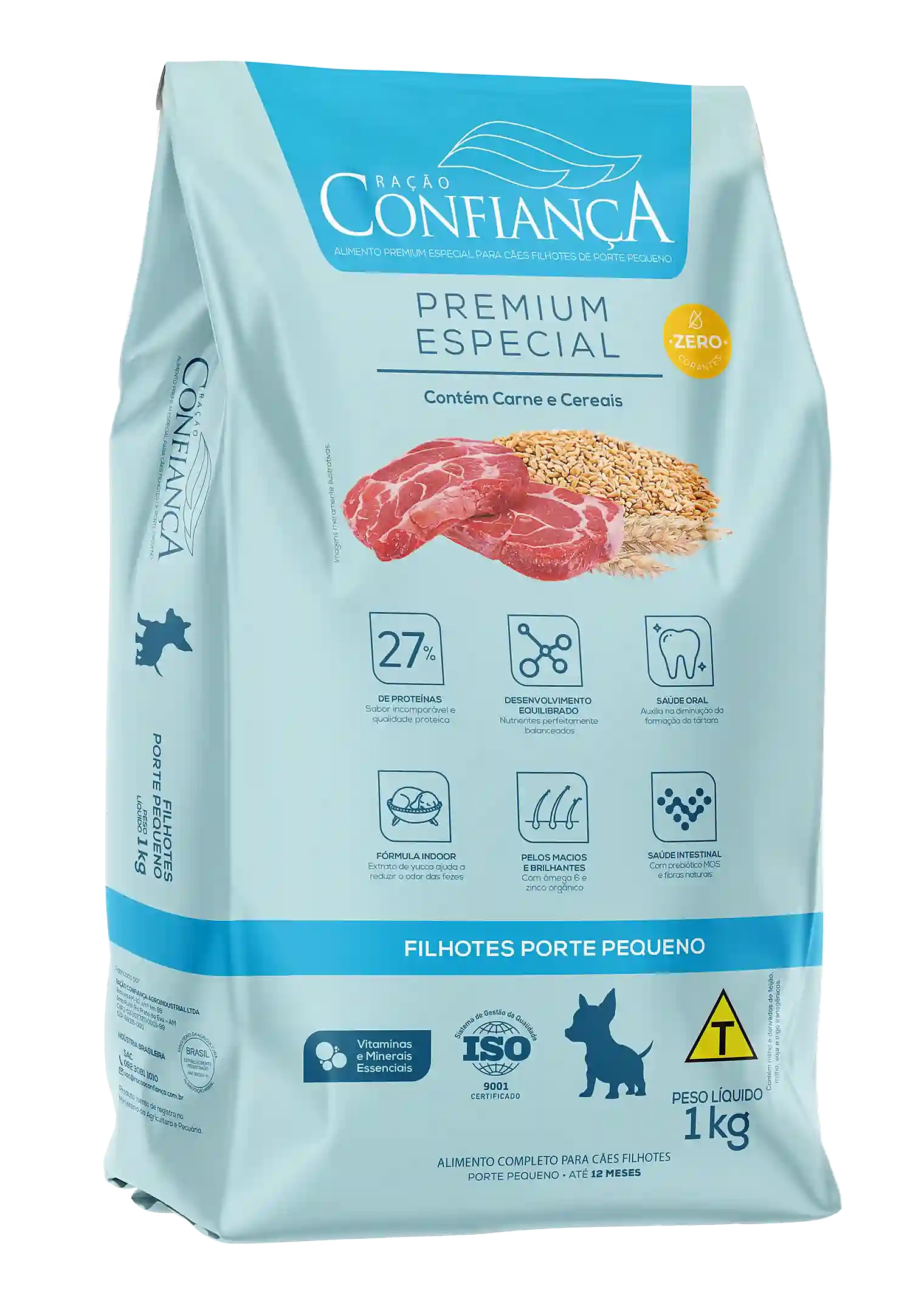 Ração Confiança Cães Porte Pequeno Filhote