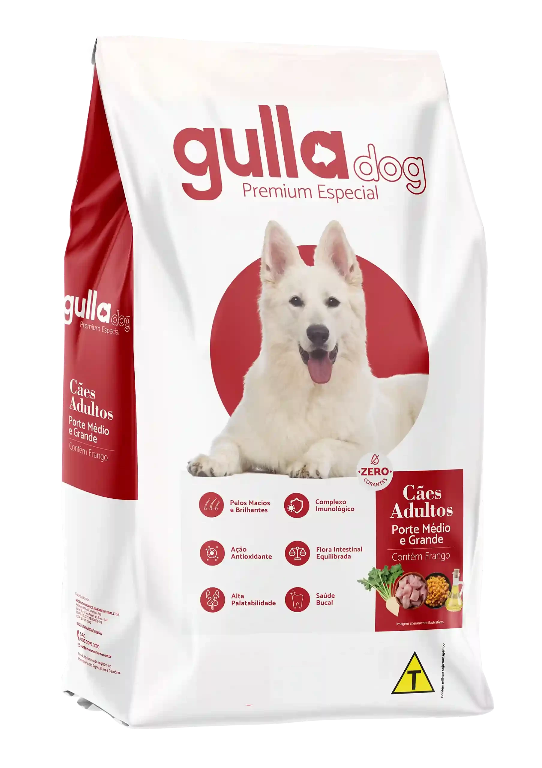 Ração GullaDog Porte Médio e Grande Adulto