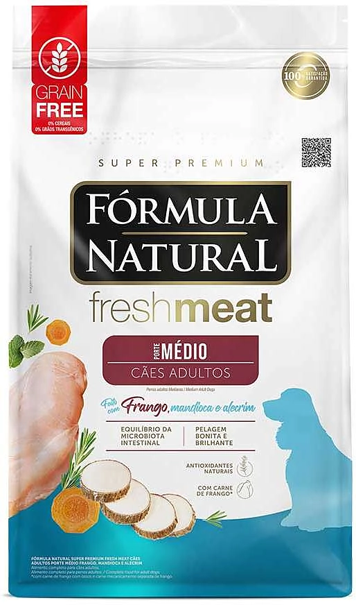 Ração Seca Fórmula Natural Fresh Meat Cães Adultos Raças Médias
