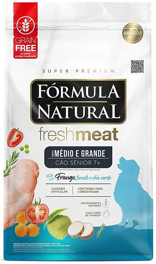 Ração Seca Fórmula Natural Fresh Meat Cães Sênior Raças Médias e Grandes