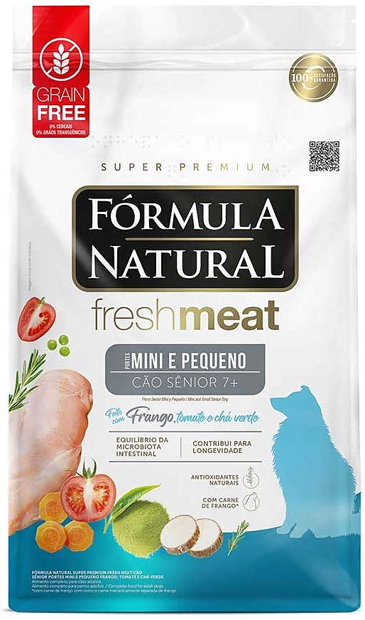 Ração Seca Fórmula Natural Fresh Meat Cães Sênior Raças Mini e Pequena