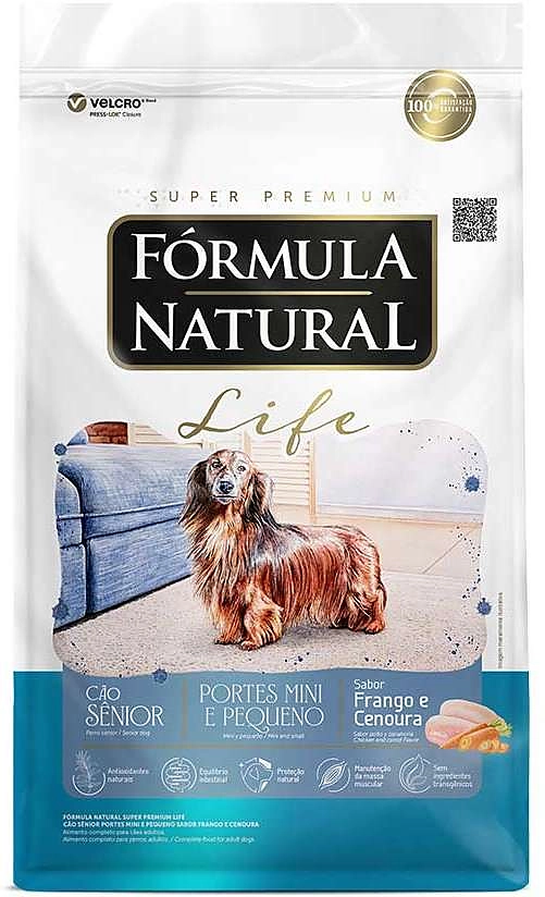 Ração Seca Fórmula Natural Life para Cães Sênior Raças Mini e Pequena