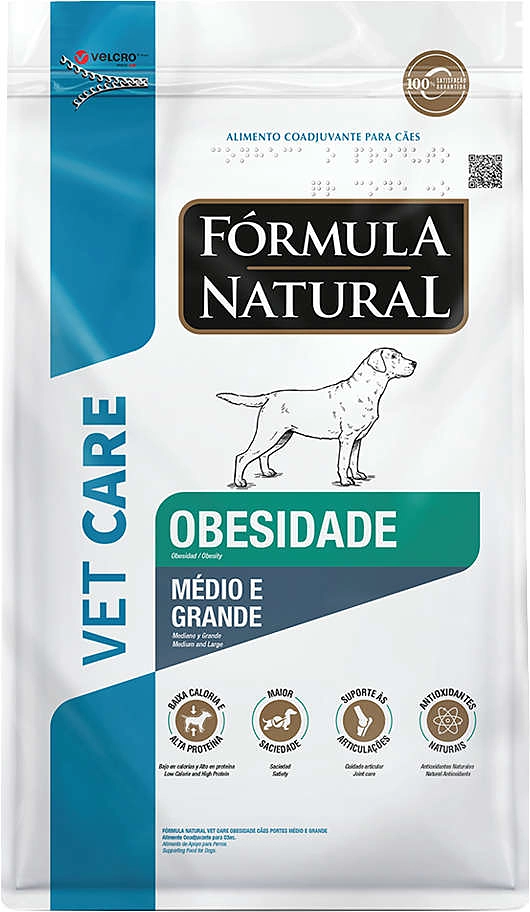 Ração Seca Fórmula Natural Vet Care Obesidade para Cães de Porte Médio e Grande