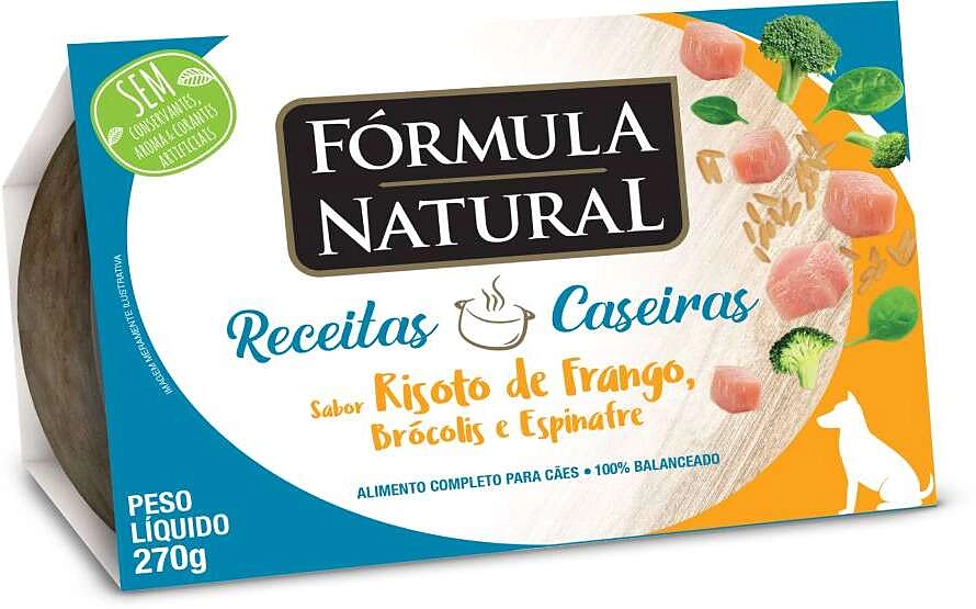 Ração Úmida Fórmula Natural Receitas Caseiras Risoto de Frango, Brócolis e Espinafre para Cães