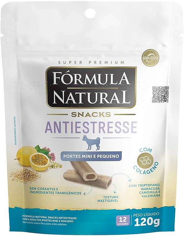 Snack Formula Natural Antiestresse para Cães Porte Mini e Pequeno