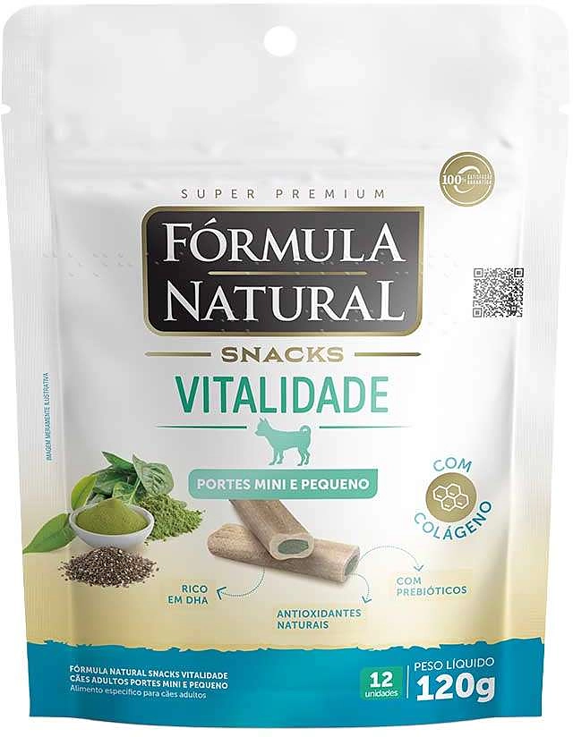 Snack Formula Natural Vitalidade para Cães Porte Mini e Pequeno