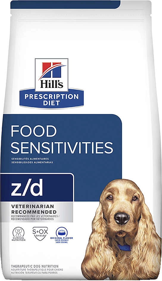 Ração Hills Canine Prescription Diet Z/D para Alergias Alimentares e Pele para Cães Adultos