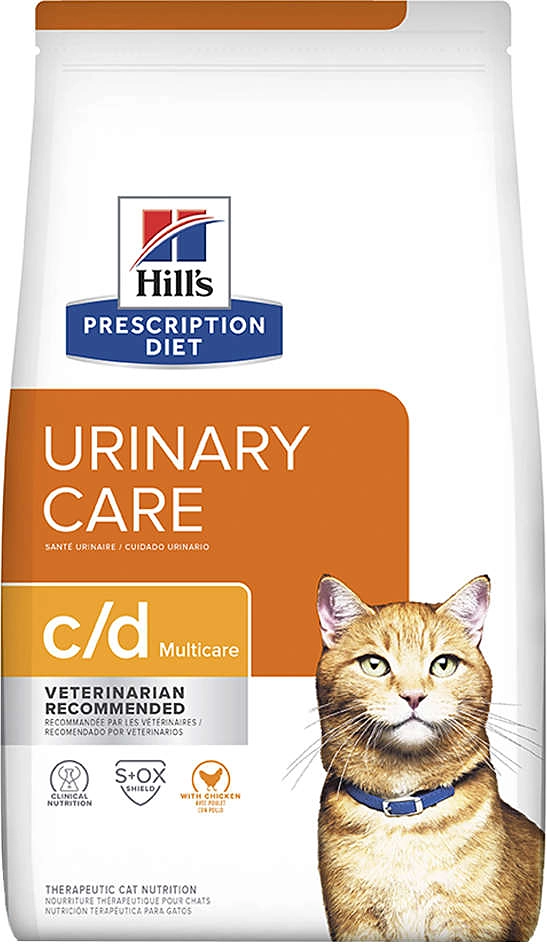 Ração Seca Hill's Prescription Diet c/d Multicare Cuidado Urinário para Gatos Adultos