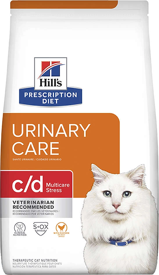 Ração Seca Hill's Prescription Diet c/d Multicare Stress Cuidado Urinário para Gatos Adultos
