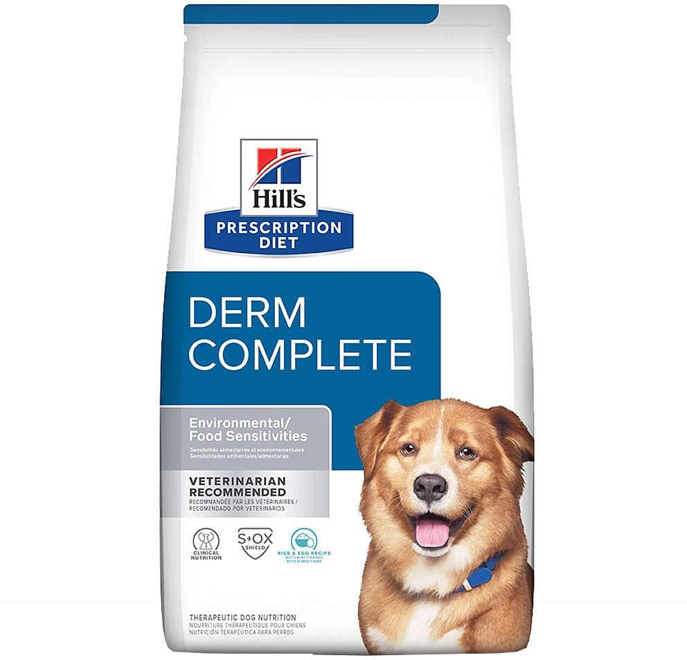 Ração Seca Hill's Prescription Diet Derm Complete Pele e Alergias Alimentares para Cães