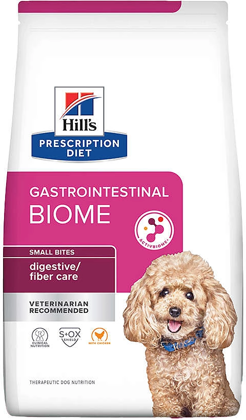 Ração Seca Hill's Prescription Diet GI Biome para Cães Adultos Pedaços Peqeuenos