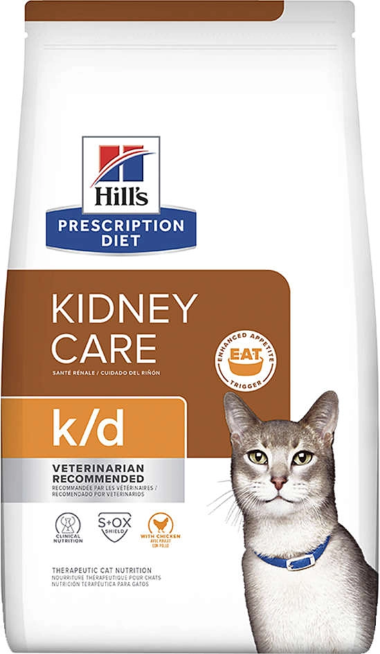 Ração Seca Hill's Prescription Diet k/d Cuidado Renal para Gatos Adultos