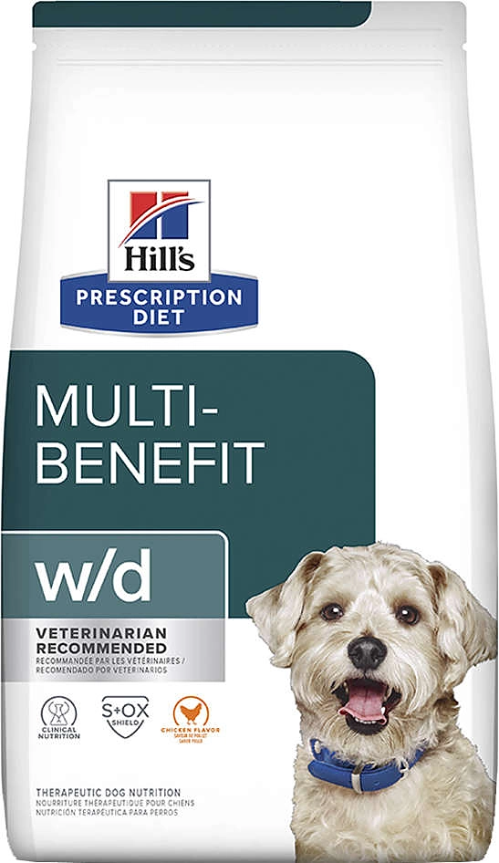 Ração Seca Hill's Prescription Diet w/d Controle do Peso e Glicêmico para Cães Adultos