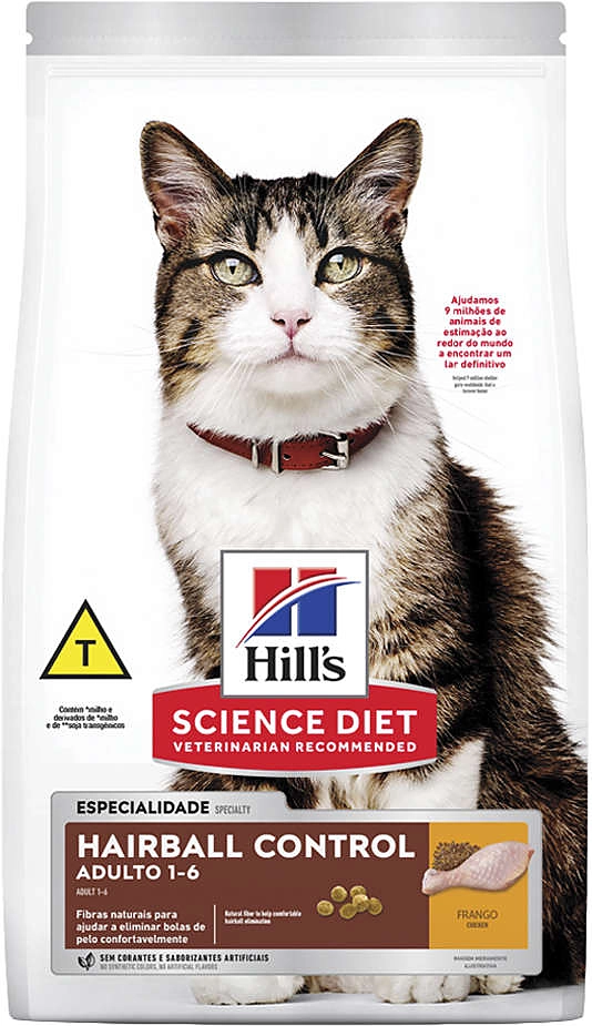 Ração Seca Hill's Science Diet Controle Bolas de Pelo para Gatos Adultos