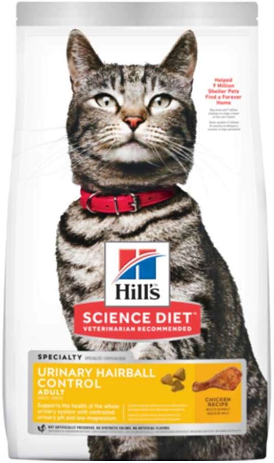 Ração Seca Hill's Science Diet Cuidado Urinário e Bolas de Pelo Frango para Gatos Adultos