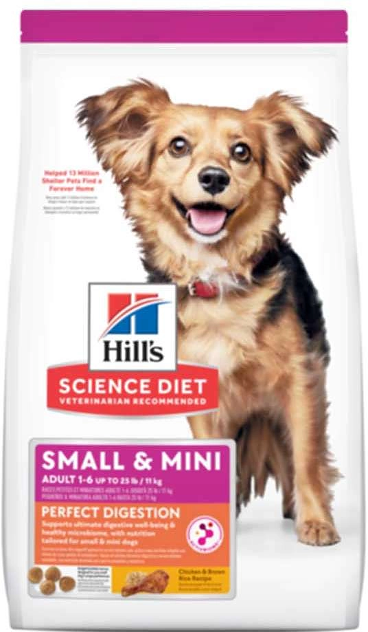 Ração Seca Hill's Science Diet Digestão Perfeita Frango para Cães Adultos Porte Pequeno e Mini
