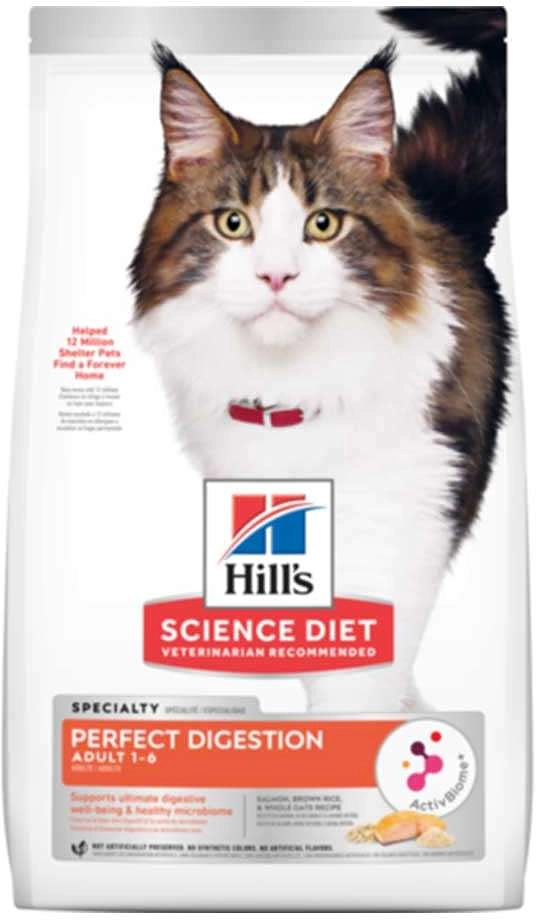 Ração Seca Hill's Science Diet Digestão Perfeita Salmão para Gatos Adultos
