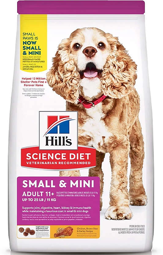 Ração Seca Hill's Science Diet para Cães Adultos 11+ Sênior Raças Minis e Pequenas