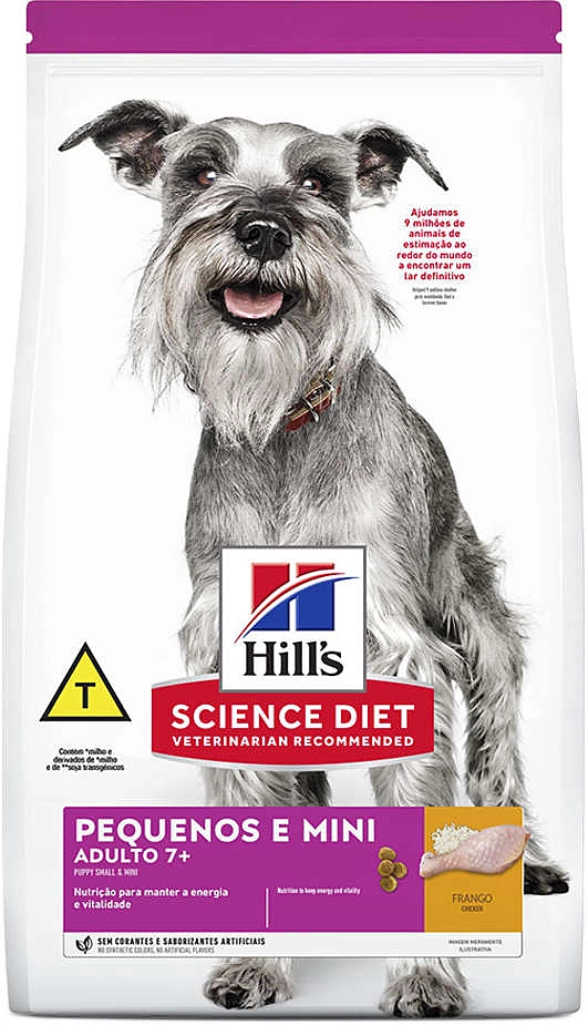 Ração Seca Hill's Science Diet para Cães Adultos 7+ Sênior Raças Minis e Pequenas