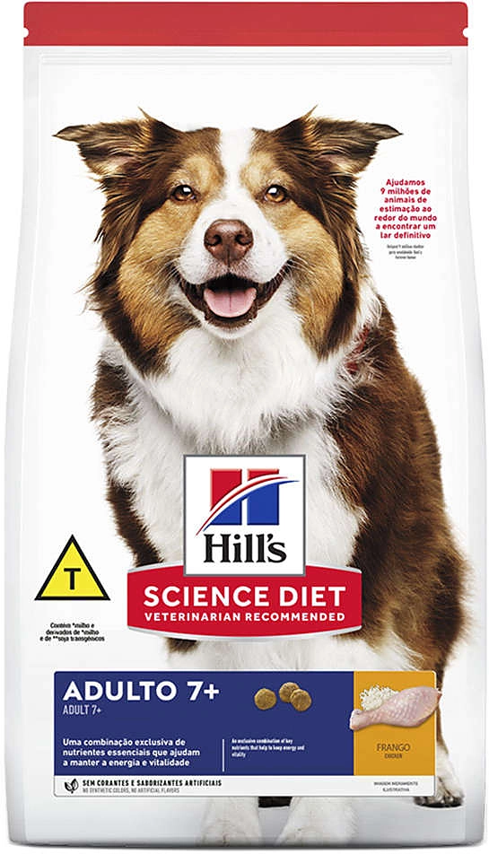 Ração Seca Hill's Science Diet para Cães Adultos 7+ Sênior