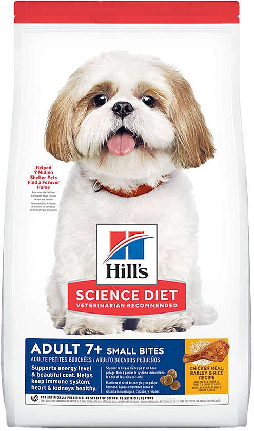 Ração Seca Hill's Science Diet Pedaços Pequenos para Cães Adultos 7+ Sênior
