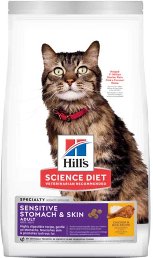 Ração Seca Hill's Science Diet Pele Sensível Frango para Gatos Adultos