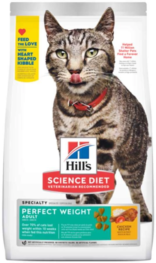 Ração Seca Hill's Science Diet Peso Perfeito Frango para Gatos Adultos