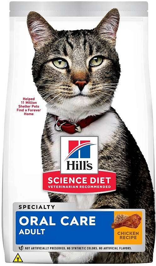 Ração Seca Hill's Science Diet Saúde Dental Frango para Gatos Adultos