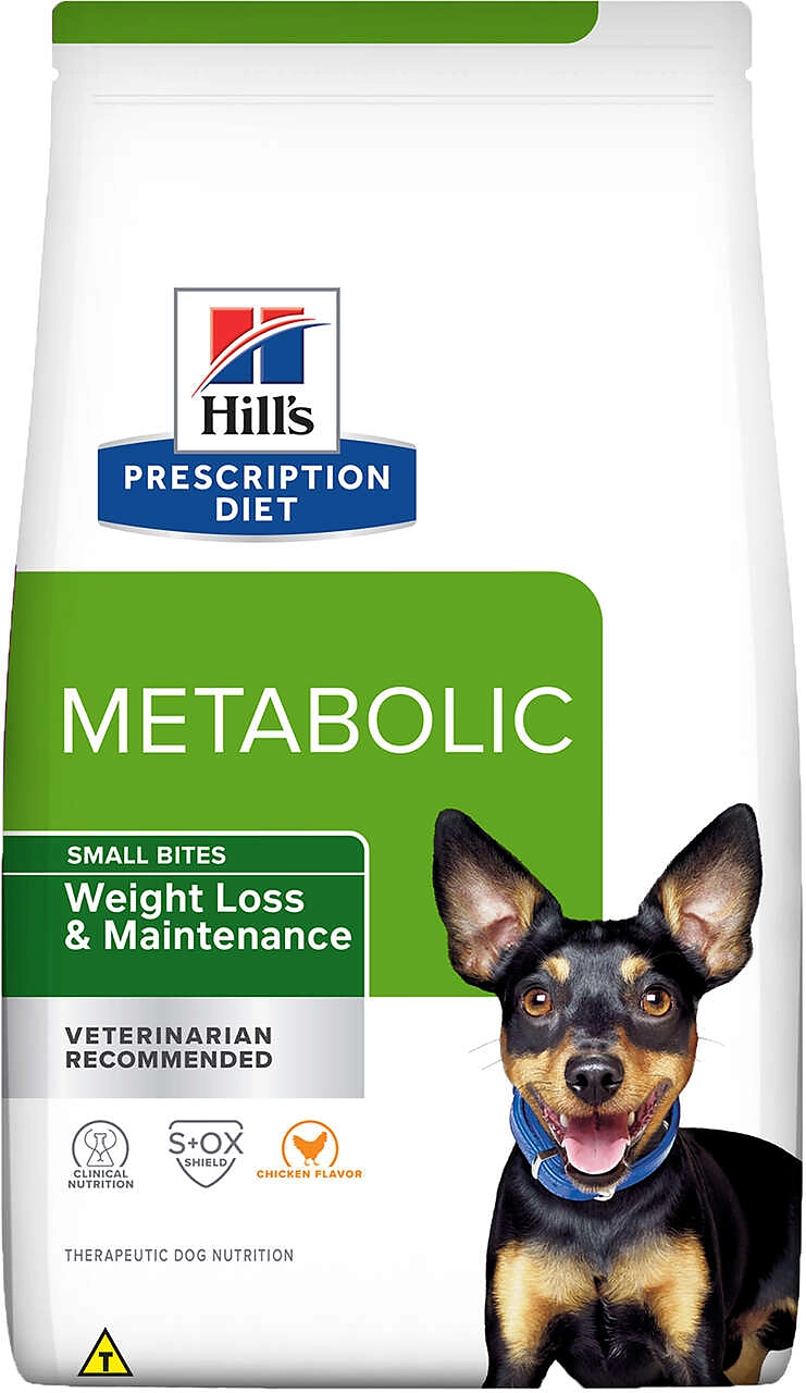 Ração Seca Hill’s Prescription Diet Metabolic Obesidade para Cães Adultos e Sênior Raças Pequenas sabor Frango