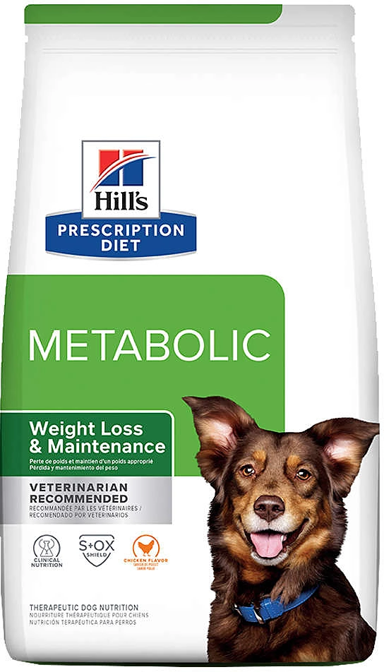 Ração Seca Hill’s Prescription Diet Metabolic Obesidade para Cães Adultos e Sênior sabor Frango