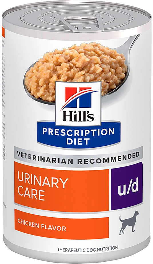 Ração Úmida Hill's Prescription Diet Lata u/d Cuidado Urinário para Cães Adultos - 370 g