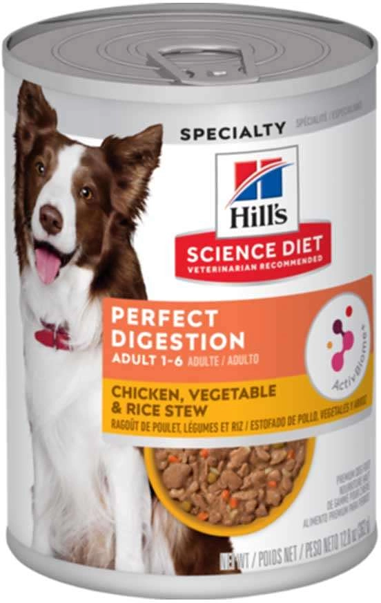 Ração Úmida Hill's Science Diet Digestão Perfeita Frango e Vegetais para Cães Adultos
