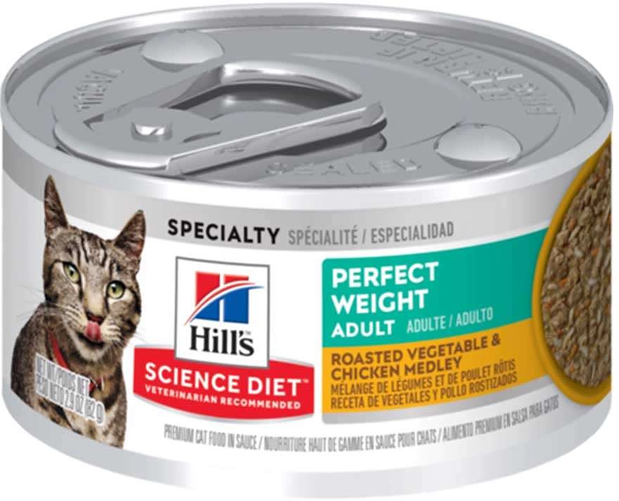 Ração Úmida Hill's Science Diet Peso Perfeito Frango para Gatos Adultos