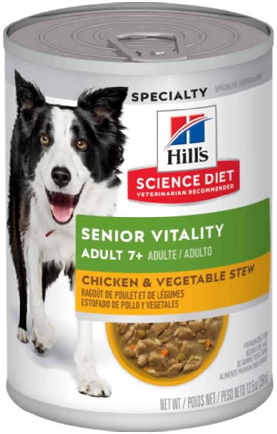 Ração Úmida Hill's Science Diet Vitalidade Sênior Frango e Vegetais para Cães Idosos