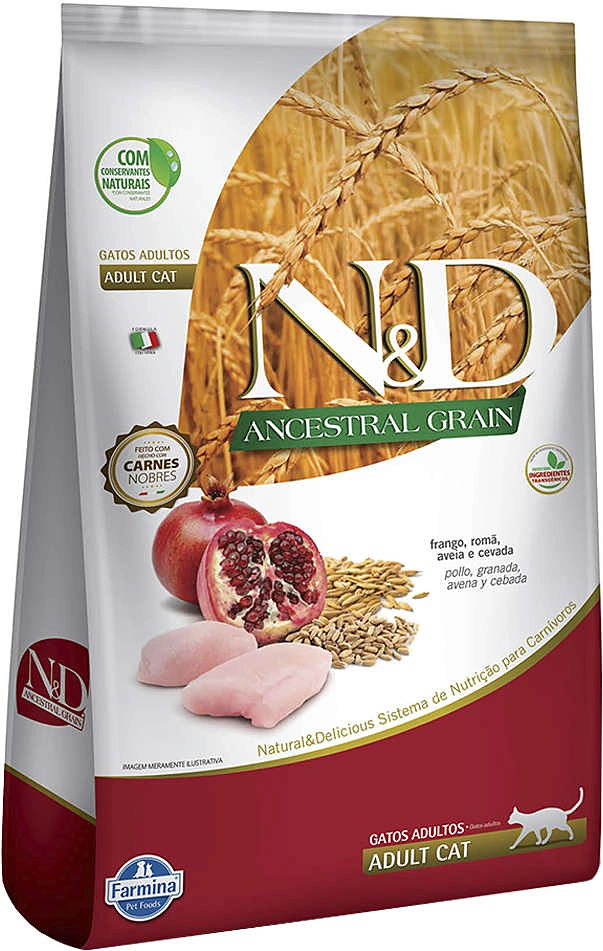 Ração Farmina N&D Ancestral Grain Frango Gatos Adultos