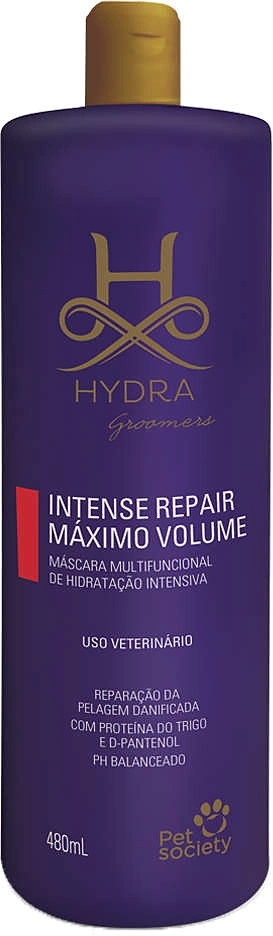 Máscara Multifuncional Pet Society Hydra Groomers Intense Repair Máximo Volume