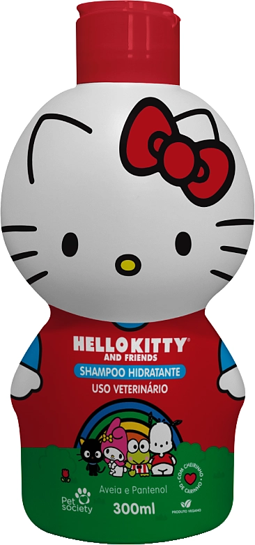 Shampoo Hidratante Pet Society Hello Kitty Aveia e Pantenol