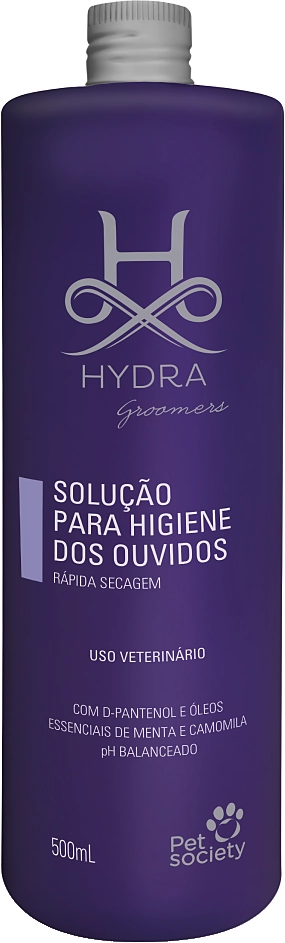 Solução Pet Society Hydra Groomers para Higiene dos Ouvidos