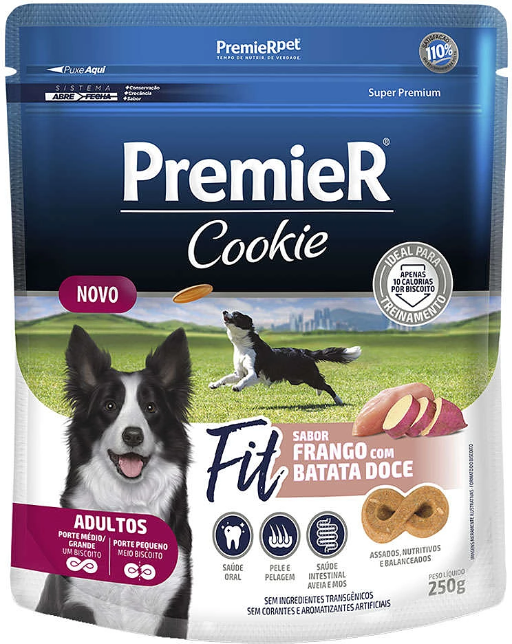 Biscoito PremieR Cookie para Cães Sabor Batata Doce e Frango