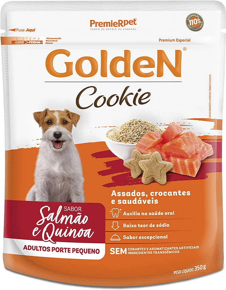 Biscoito PremieR para Cães Adultos Porte Pequeno Sabor Quinoa e Salmão
