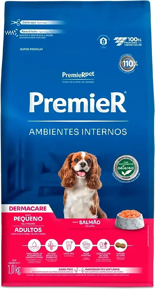 Ração Premier Ambientes Internos Dermacare