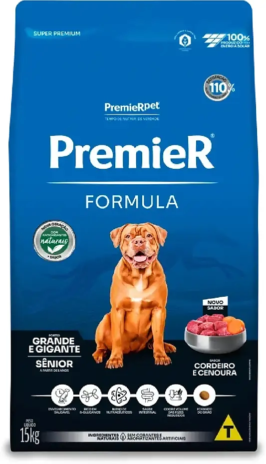 Ração Premier Formula Cães Sênior Raças Grandes