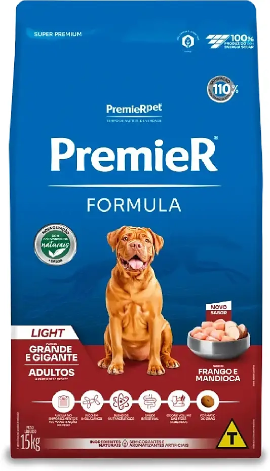 Ração Premier Formula Raças Grandes Adultos Light