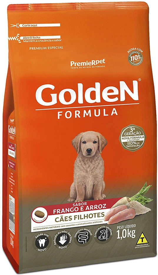 Ração Premier Golden Formula Cães Filhotes Frango e Arroz