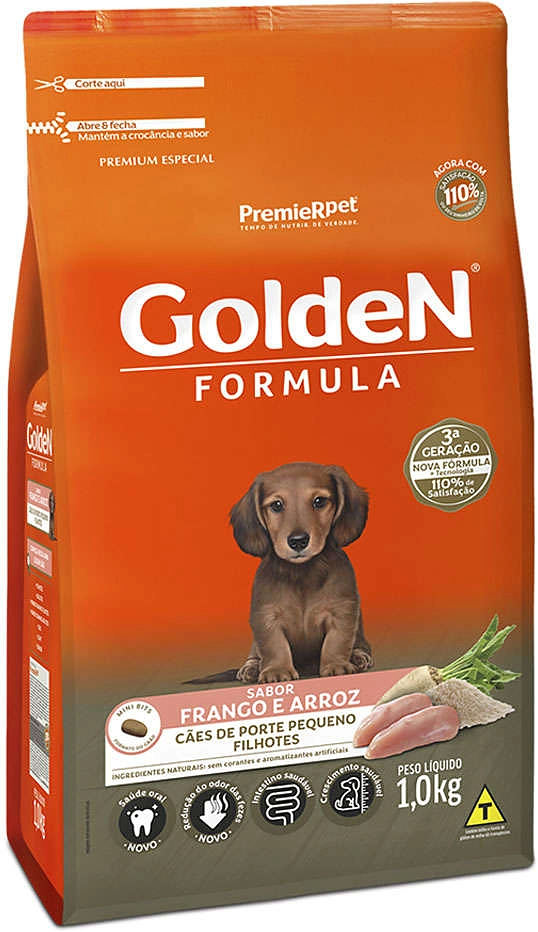 Ração Premier Golden Formula Cães Filhotes Mini Bits Frango e Arroz